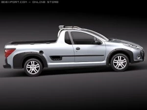 Peugeot Hoggar Truck 2011 3D Model