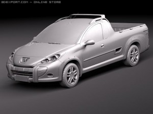 Peugeot Hoggar Truck 2011 3D मॉडल
