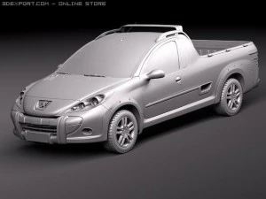Peugeot Hoggar Truck 2011 3D Model