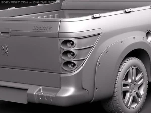 Peugeot Hoggar Truck 2011 3D Model