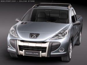 Peugeot Hoggar Truck 2011 3D मॉडल