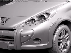 Peugeot Hoggar Truck 2011 3D Model