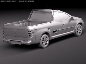 Peugeot Hoggar Truck 2011 3D मॉडल