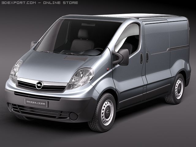 Opel Vivaro Model 3D .c4d .max .obj .3ds .fbx .stl .blend 