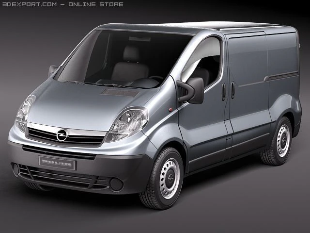 Opel Vivaro 3D Model .c4d .max .obj .3ds .fbx .stl .blend 