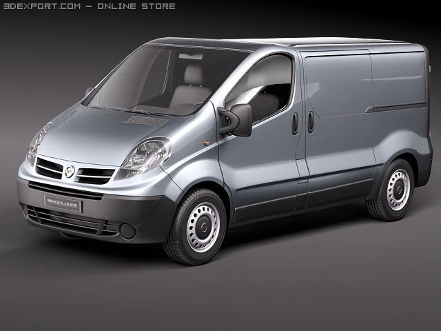 Nissan Primastar 3D Model .c4d .max .obj .3ds .fbx .stl .blend 