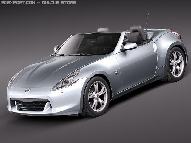 Nissan 370Z Roadster 3D Modell .c4d .max .obj .3ds .fbx .stl .blend 