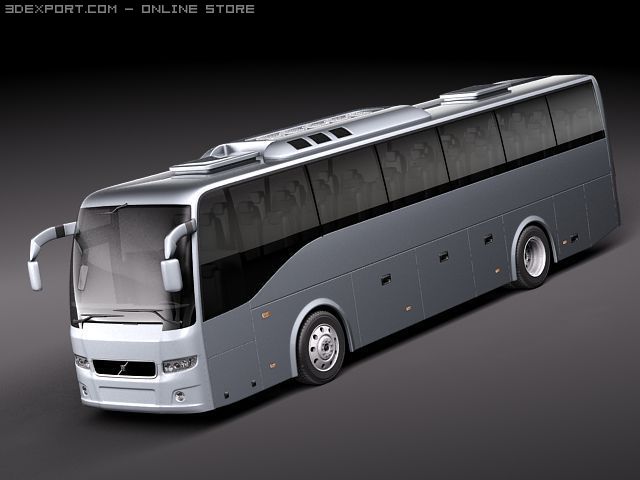 Volvo 9700 Bus Coach Modelo 3D .c4d .max .obj .3ds .fbx .stl .blend 
