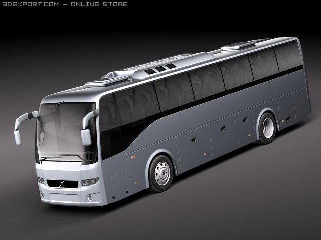 Volvo 9700 Bus Coach 3D Model .c4d .max .obj .3ds .fbx .stl .blend 