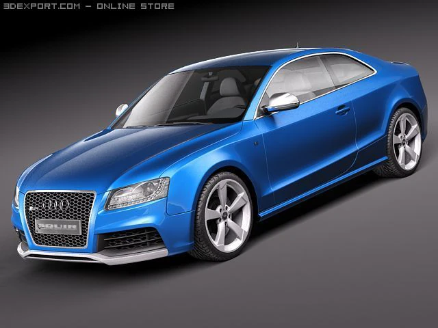 Audi RS5 3D Model .c4d .max .obj .3ds .fbx .stl .blend 