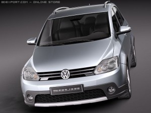 Volkswagen CrossGolf 2011 3D Model