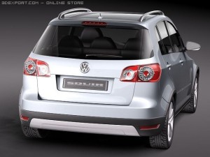 Volkswagen CrossGolf 2011 3D Model
