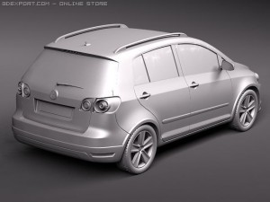Volkswagen CrossGolf 2011 3D Model