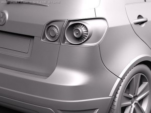Volkswagen CrossGolf 2011 3D Model