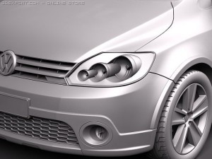 Volkswagen CrossGolf 2011 3D Model