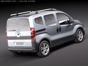 Fiat Fiorino Qubo 2011 Model 3D