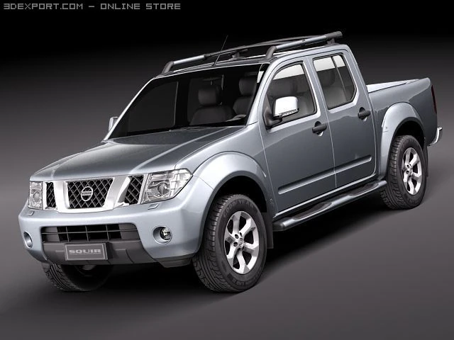 Nissan Navara 2010 3D Model .c4d .max .obj .3ds .fbx .stl .blend 