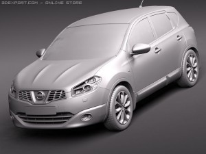 Nissan Qashqai 2011 3D Model