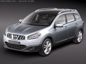 Nissan Qashqai 2 2011 3D Model