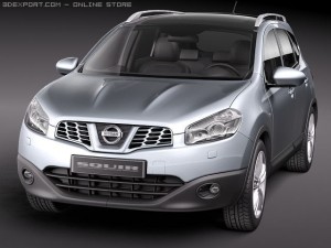 Nissan Qashqai 2 2011 3D 모델