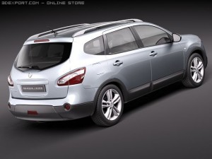 Nissan Qashqai 2 2011 3D 모델