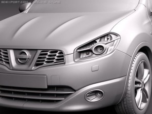 Nissan Qashqai 2 2011 3D 모델