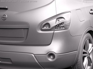 Nissan Qashqai 2 2011 3D 모델
