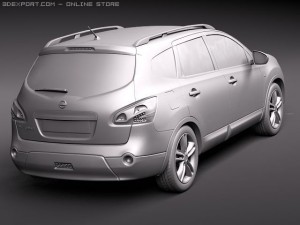 Nissan Qashqai 2 2011 3D 모델