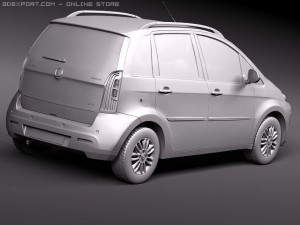 Fiat Idea 2011 3D Model