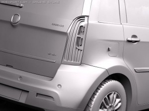Fiat Idea 2011 3D Model