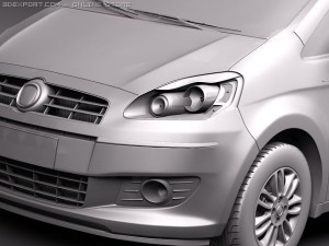 Fiat Idea 2011 3D Model