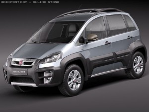 Fiat Idea Adventure 2011 3D 모델