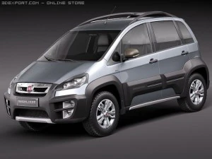 Фиат Идея Приключения 2011 3D Модель