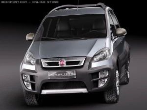 Fiat Idea Adventure 2011 3D Model