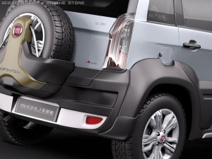 Fiat Idea Adventure 2011 Modelo 3D