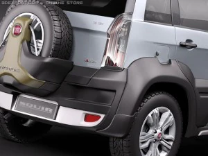 Fiat Idea Adventure 2011 3D Model