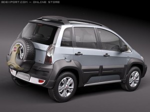 Fiat Idea Adventure 2011 Modelo 3D