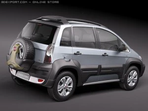 Fiat Idea Adventure 2011 3D Model