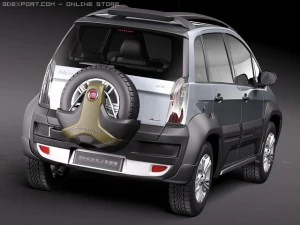 Fiat Idea Adventure 2011 3D Model