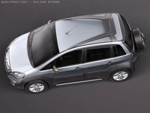 Fiat Idea Adventure 2011 3D Model