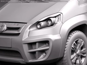 Fiat Idea Adventure 2011 3D Model