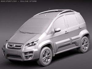 Fiat Idea Adventure 2011 Modelo 3D