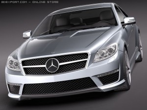 Mercedes-Benz CL 63 AMG 2011 3D 모델