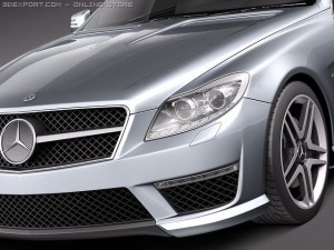Mercedes-Benz CL 63 AMG 2011 3D 모델