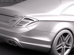 Mercedes-Benz CL 63 AMG 2011 3D 모델