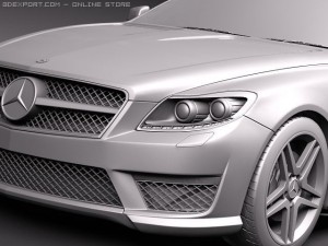 Mercedes-Benz CL 63 AMG 2011 3D 모델