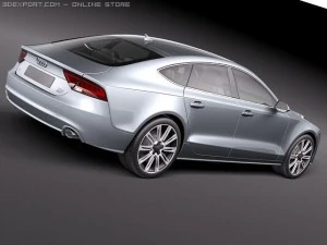 Audi A7 Sportback 2011 3D Model