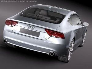 Audi A7 Sportback 2011 3D Model