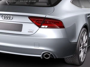 Audi A7 Sportback 2011 3D Model