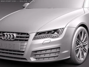 Audi A7 Sportback 2011 3D Model